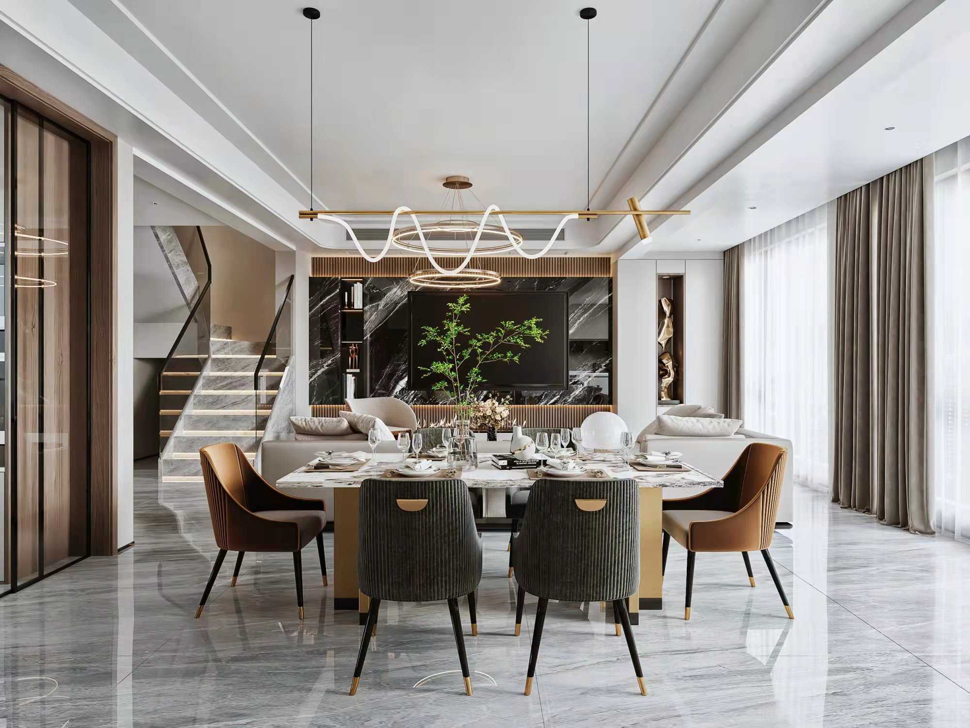 龙玺台140平米现代轻奢