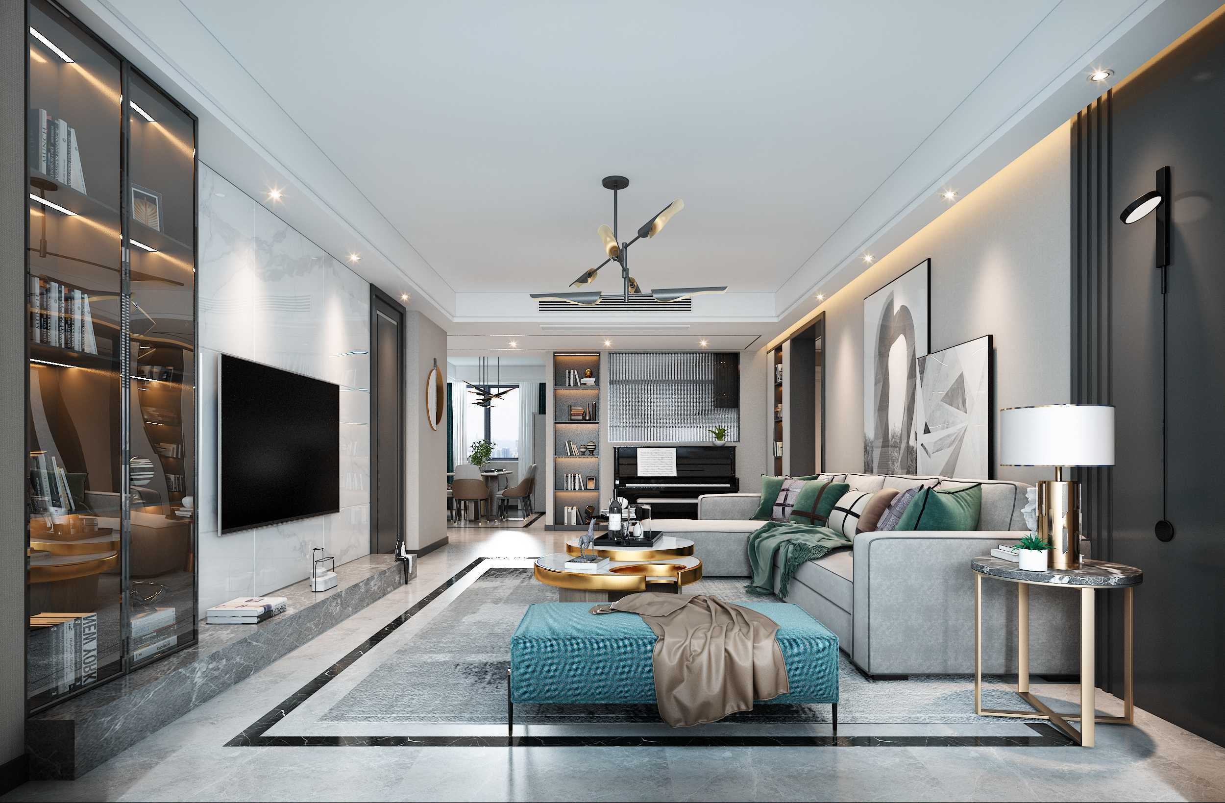 中梁国宾府120平米现代轻奢