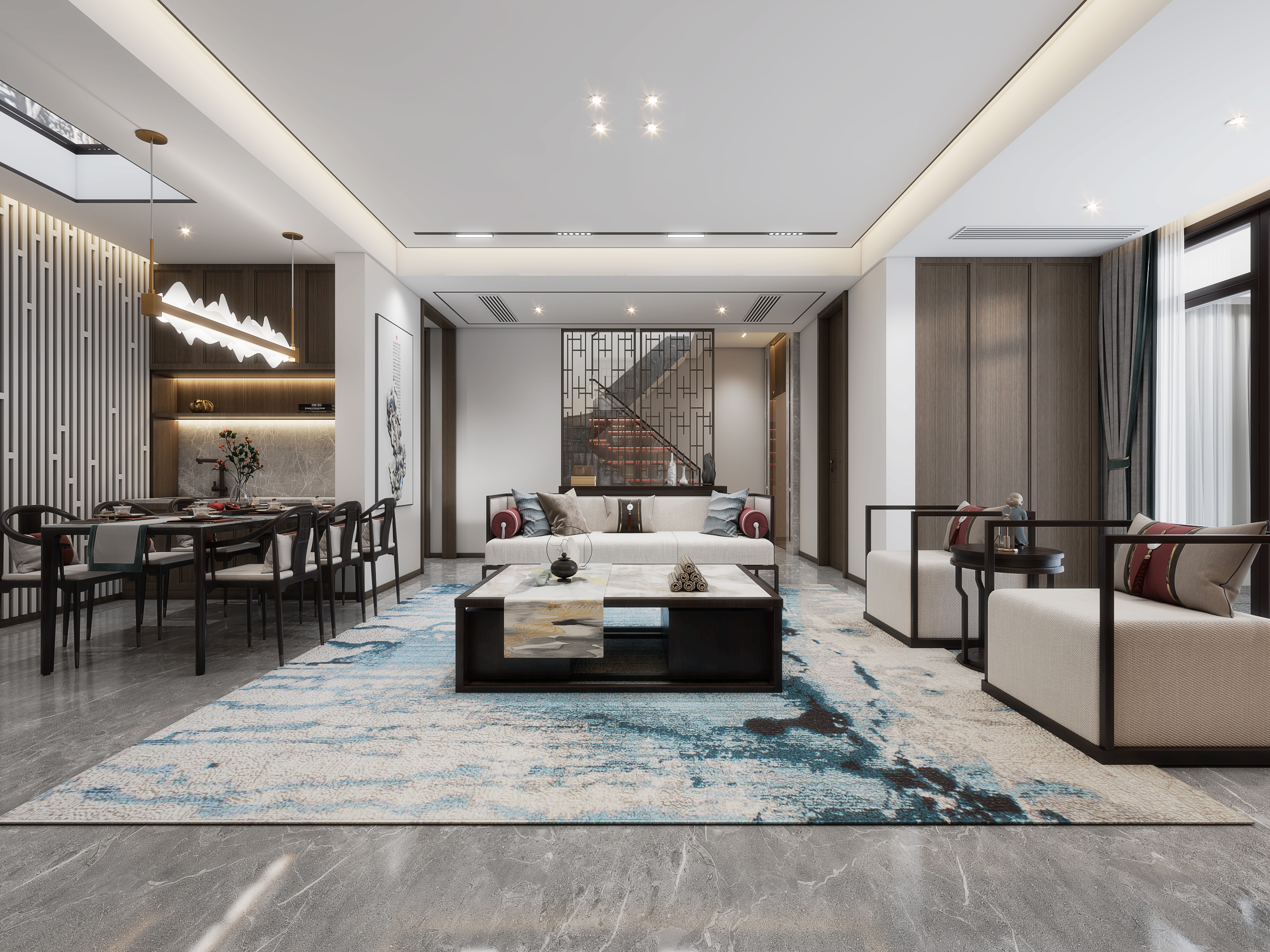 芜湖院子203平米新中式(图4) 芜湖院子203平米新中式(图4)