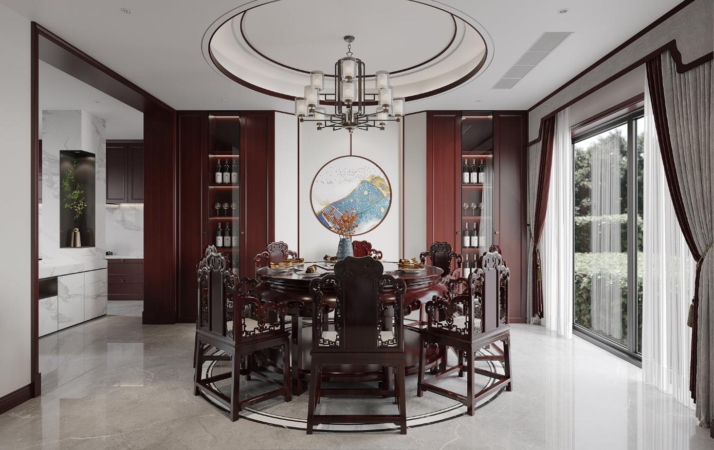 伟星和院480平米中式(图3)