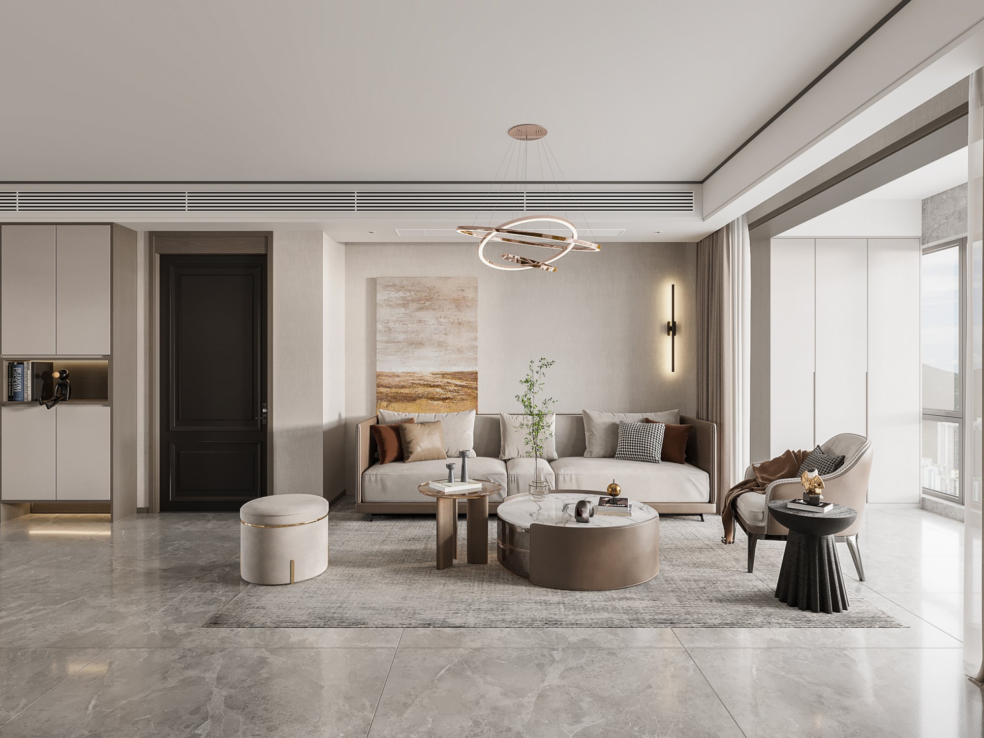 信德悦城130平米现代轻奢(图4) 信德悦城130平米现代轻奢(图4)