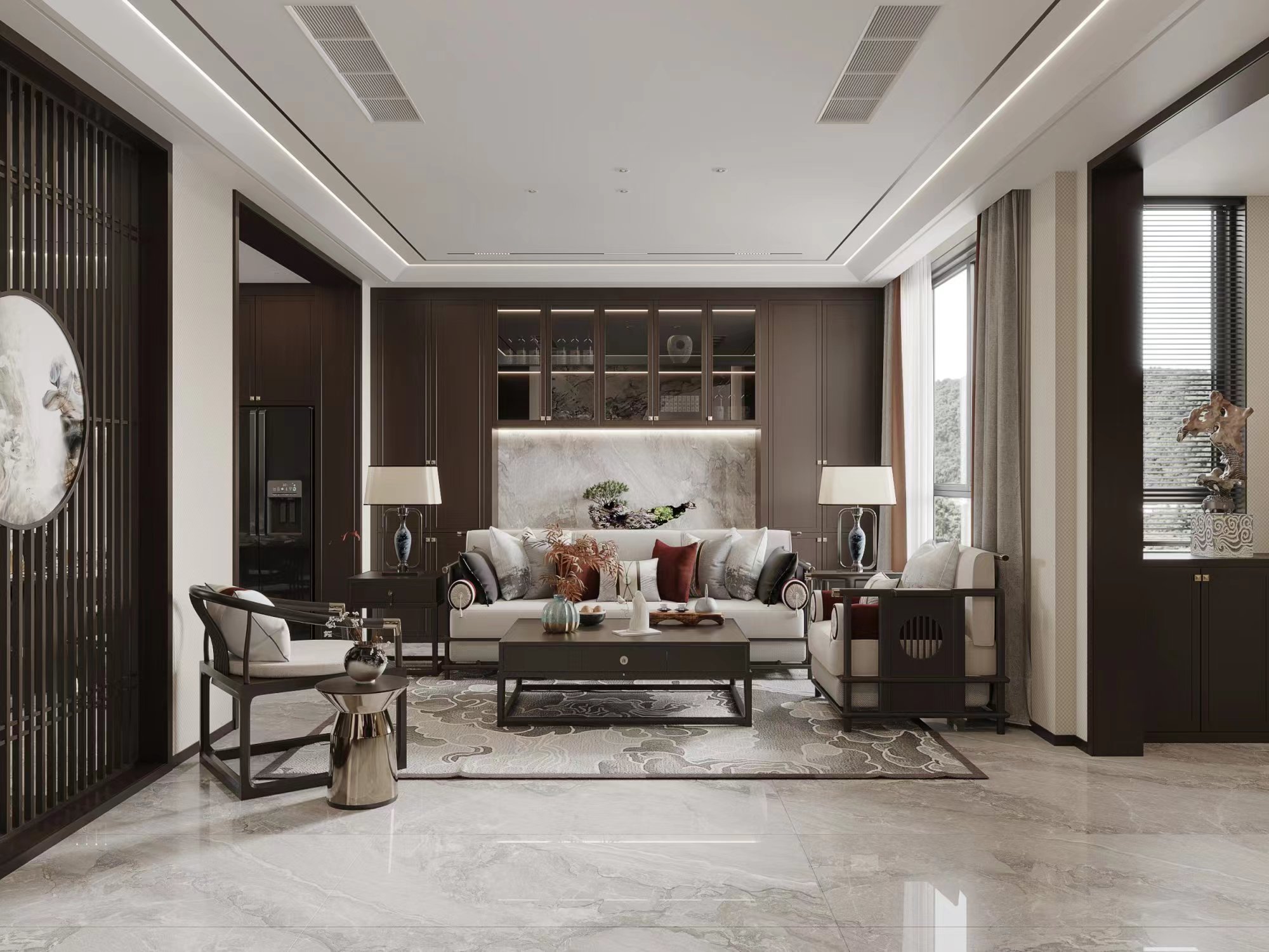 碧桂园双玺183平米新中式(图8)