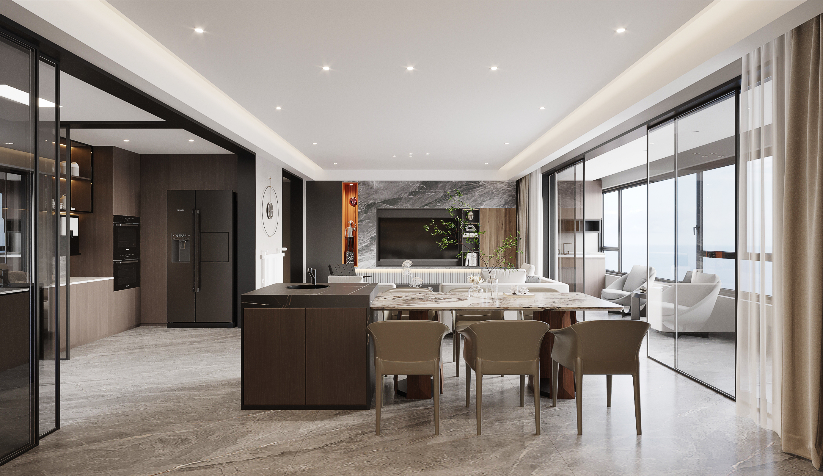 印长江240平米现代(图4) 印长江240平米现代(图4)