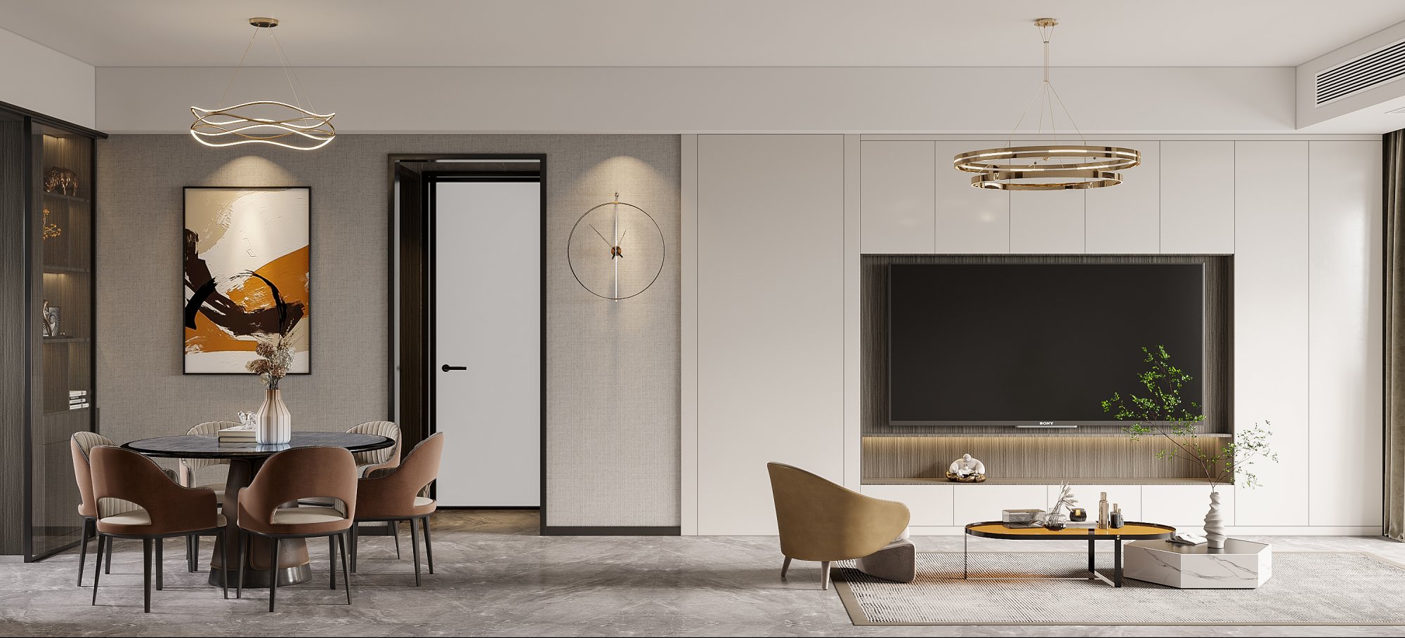 融创2020,119平米现代轻奢(图6) 融创2020,119平米现代轻奢(图6)