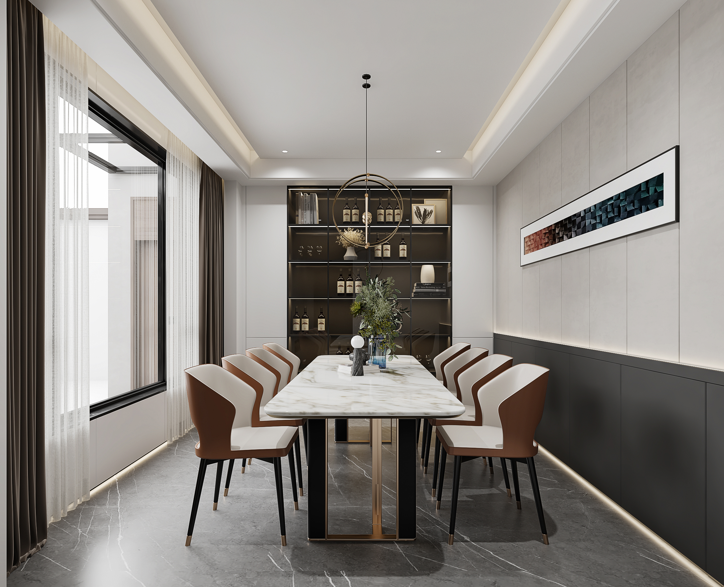 09 餐厅.jpg 芜湖院子203平米现代极简(图4)