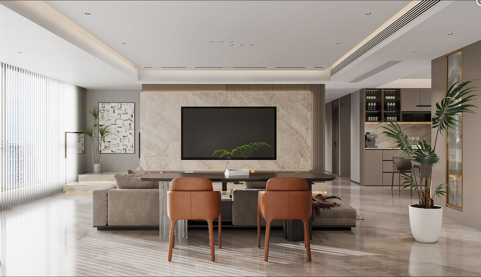 伟星壹号院 211m² 现代(图1)