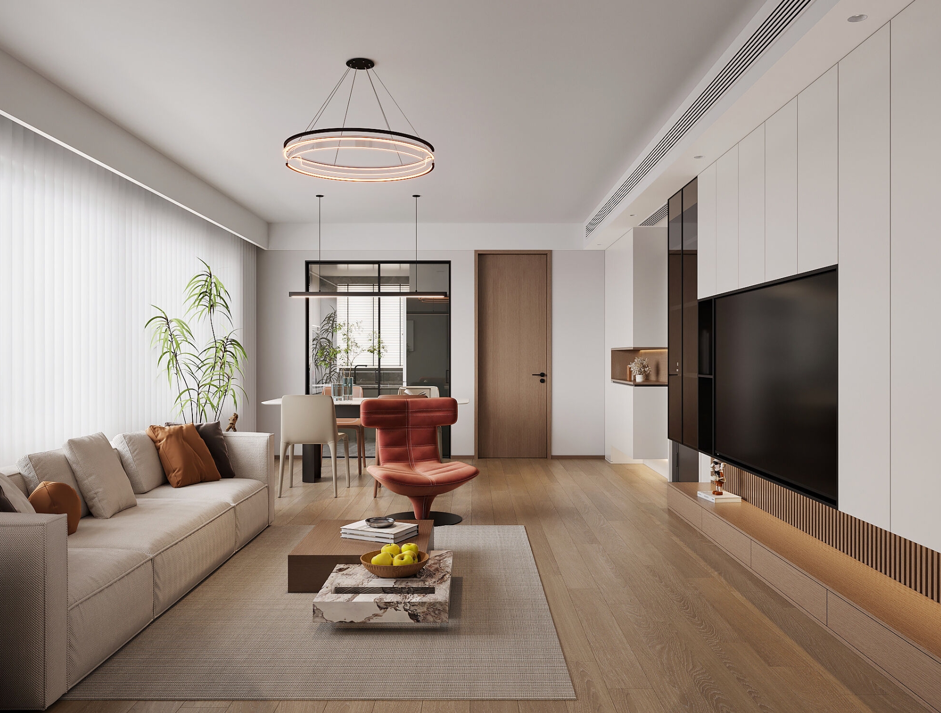 樾江望 115m²  现代 (图2)