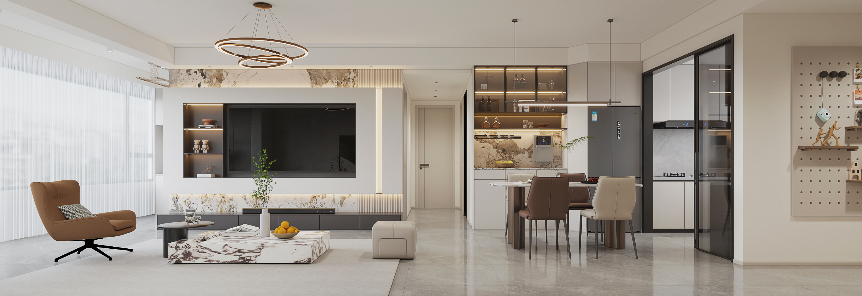 保利文华和颂 126平  现代风(图2)