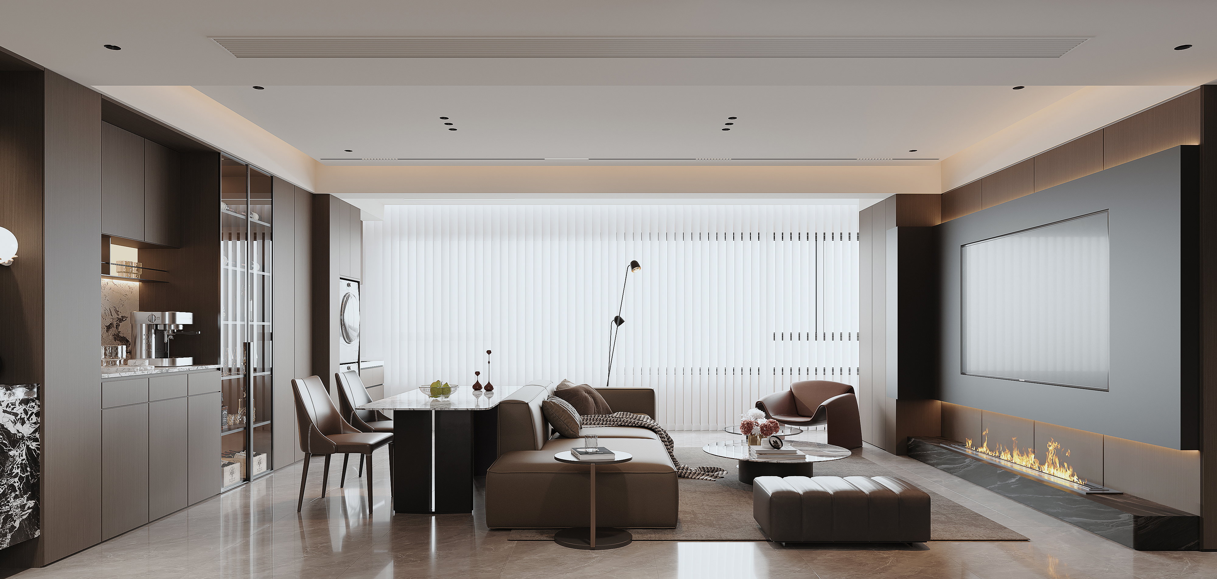 镜湖壹品 136㎡  现代意式(图3)