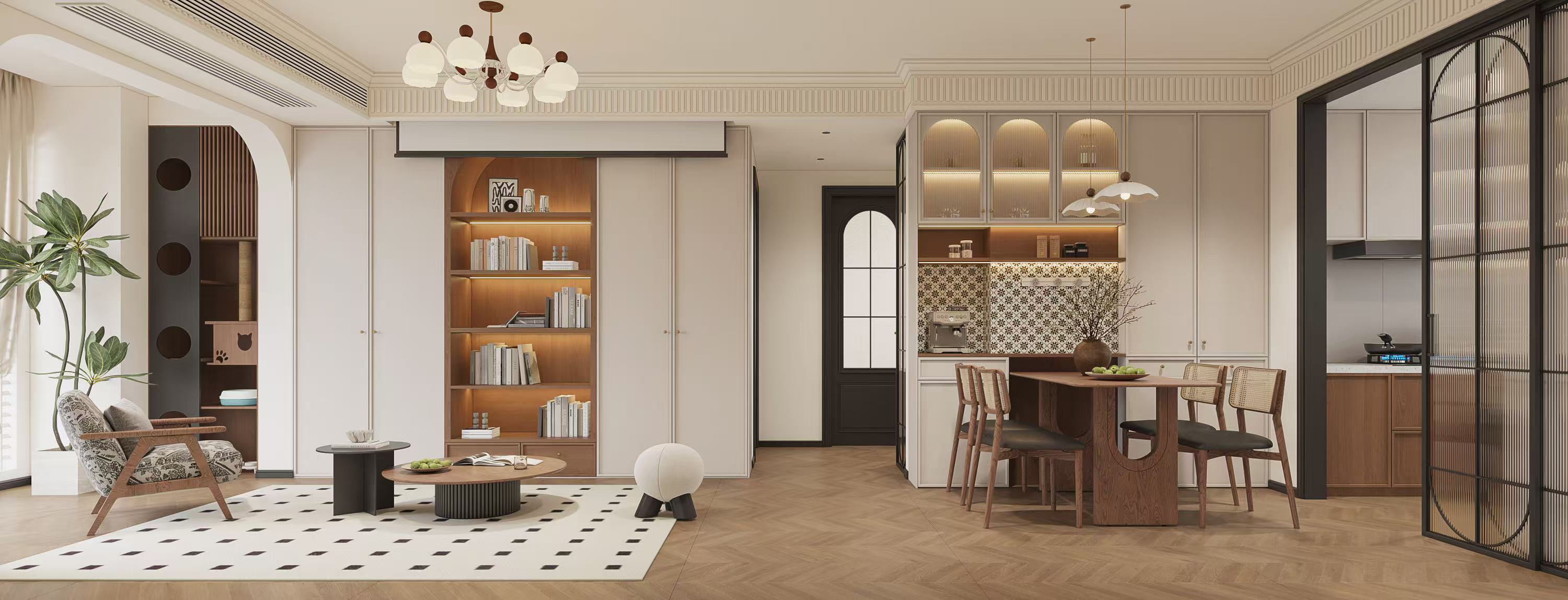 童话森林 98平 法式中古风(图1) 童话森林 98平 法式中古风(图1)