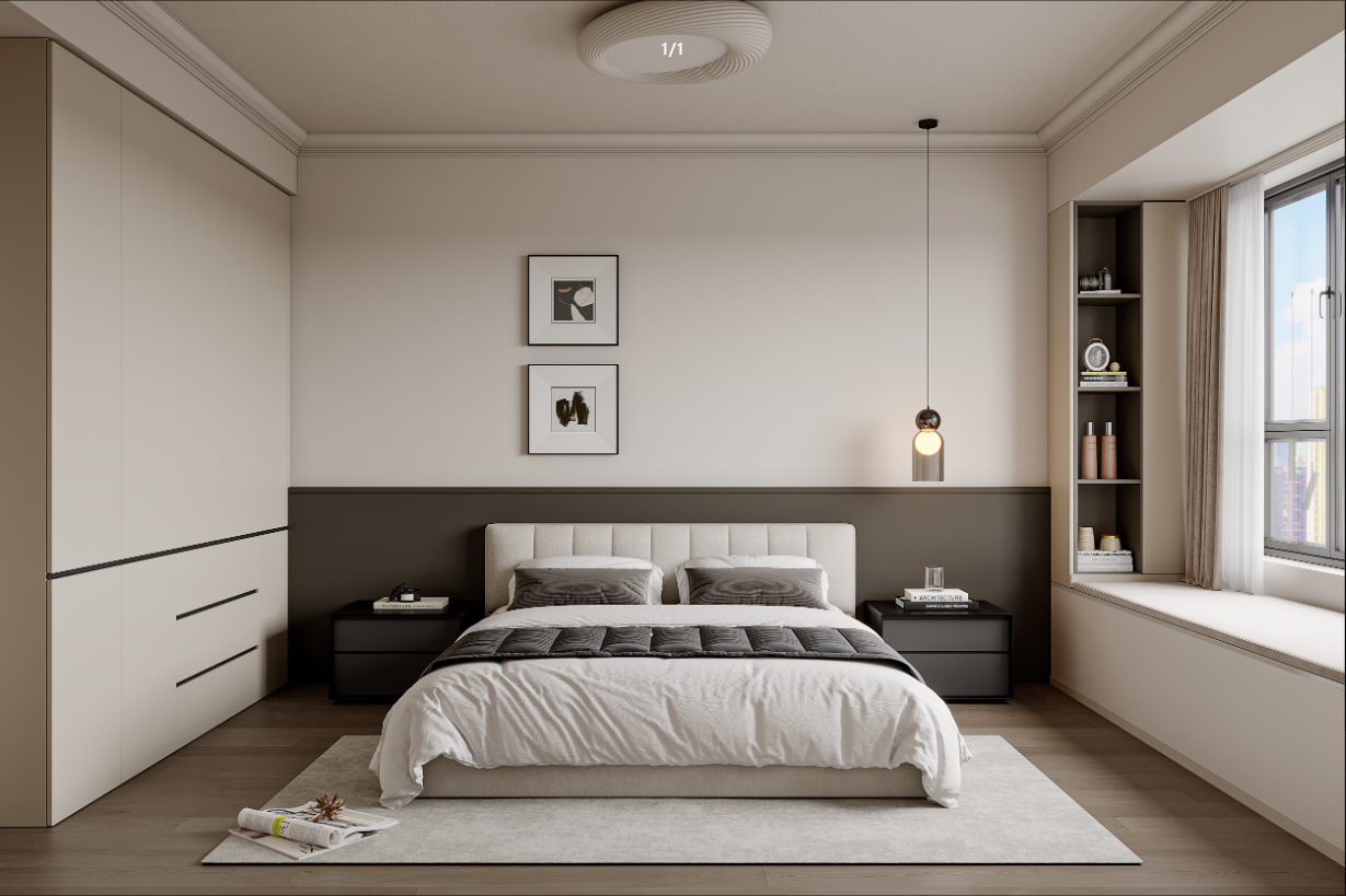 保利文华和颂 108㎡ 现代简约 (图4) 保利文华和颂 108㎡ 现代简约 (图4)